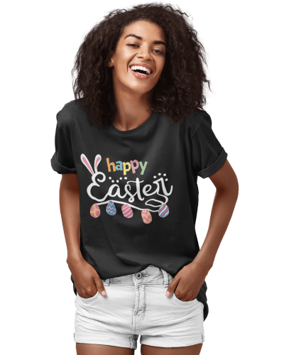 Heavy Cotton T-Shirt - Happy Easter Unisex Tee-Shirts - Must Havit
