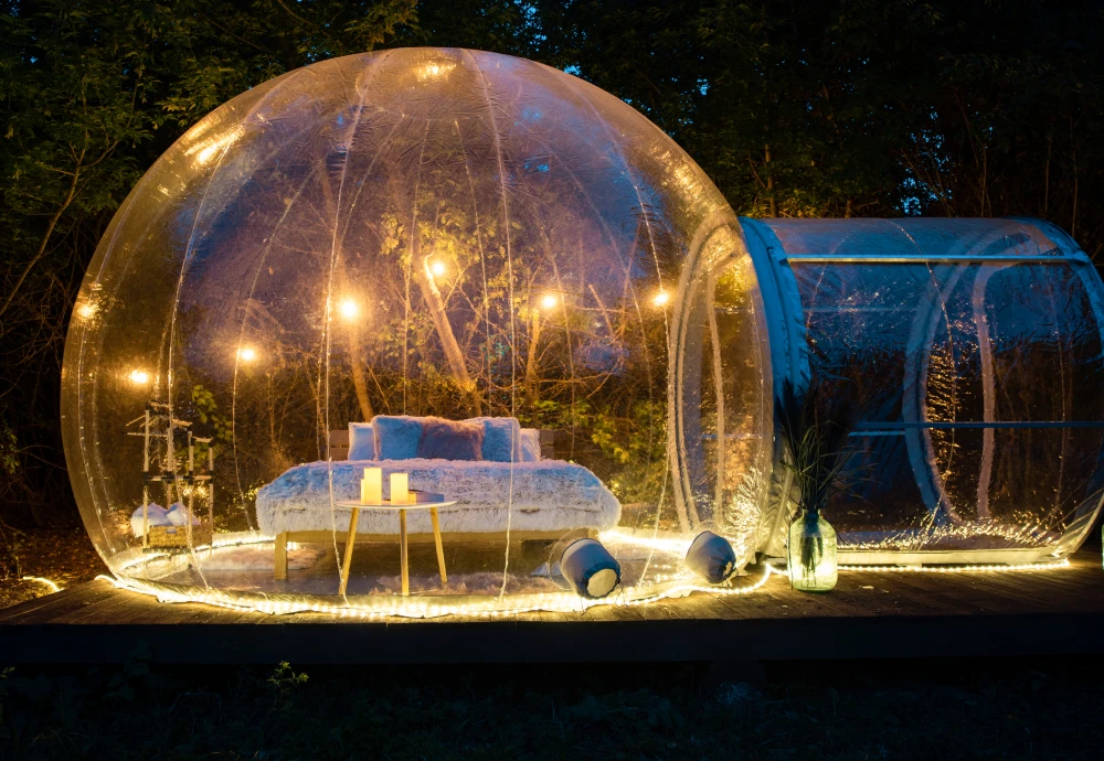 bubble tent dinner party